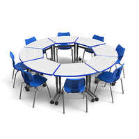 Bureau et chaise de classe réglables en hauteur, ensemble de chaises et de tables d'étude pour l'école