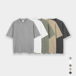 ผู้จัดจำหน่ายเสื้อยืดคุณภาพสูง เสื้อผ้าสตรีทฮิปสเตอร์แบบสั่งทำ ทรงบ็อกซี่ พิมพ์ลายโลโก้แบบพัฟฟ์ เสื้อยืดโอเวอร์ไซส์สำหรับผู้ชาย - Product Image 2