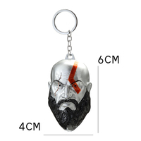 Llavero de metal con diseño de llama de Uchiha Madara, estilo anime moderno, ideal para regalos al por mayor