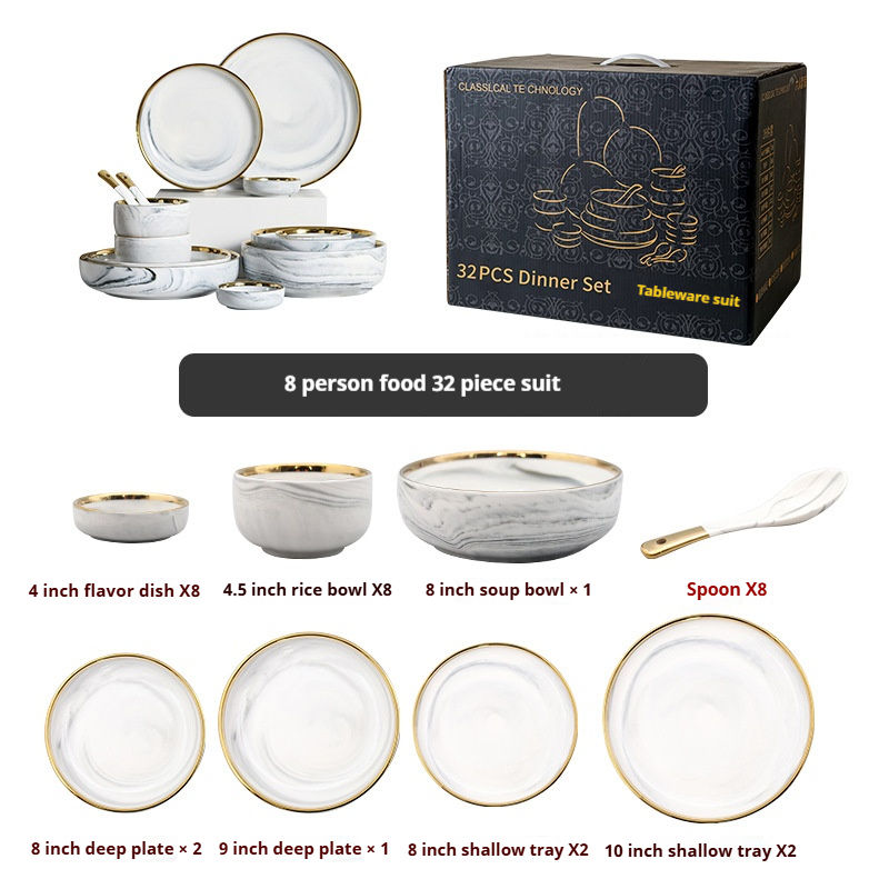 32-piece set for 8 people