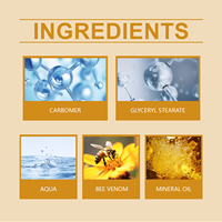 Crème anti-rides au venin d'abeille OEM, hydratante, éclaircissante, pour les ridules, vente en gros, crème anti-rides pour le visage 20G