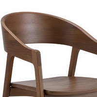 Chaise de salle à manger moderne en bois avec siège rembourré, chaise d'appoint pour hôtel, restaurant, maison