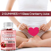 Neewwon Gummies végétariennes à la canneberge – Complément alimentaire pour soutenir la santé des voies urinaires et l'équilibre immunitaire pour adultes – Nutrition quotidienne
