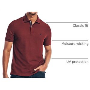 Camiseta Polo Pique de Alto Rendimiento Personalizada para Hombre, Talla Grande, Manga Corta, 100% Algodón, Suministro OEM - Product Image 6