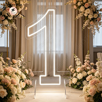 ANNIELU Vente en gros de néons numériques LED sur mesure de grande taille pour anniversaires, mariages, fêtes, événements, décoration extérieure
