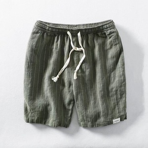 <span class=keywords><strong>Pantalones</strong></span> <span class=keywords><strong>Cortos</strong></span> <span class=keywords><strong>de</strong></span> <span class=keywords><strong>Lino</strong></span> a Rayas para <span class=keywords><strong>Hombre</strong></span>, Estilo Veraniego, Holgados, con Cordón Elástico, 5 Pulgadas, <span class=keywords><strong>Pantalones</strong></span> <span class=keywords><strong>de</strong></span> Playa Transpirables <span class=keywords><strong>de</strong></span> Algodón y <span class=keywords><strong>Lino</strong></span>, que Absorben el Sudor - Product Image 5
