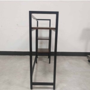 Clothing Organizer <b>Shelving</b> <b>Unit</b> Three Layer Carbon Steel Metal Standing Type Office <b>Storage</b> Durable Neatening - Product Image 2