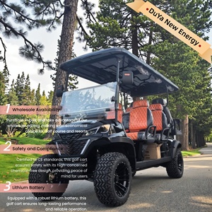 Nuevo Diseño, Carro de <span class=keywords><strong>Golf</strong></span> Todoterreno Negro con Llantas de 14 Pulgadas, 6 Asientos, Batería de Litio de 72V, Certificado CE, Alcance de 90 km, Venta al Por Mayor - Product Image 1
