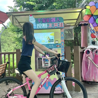 Hoge capaciteit commerciële ijsautomaten, zelfbedienings soft serve ijsmachine, 300 kopjes per uur, openbaar apparatuur voor scholen