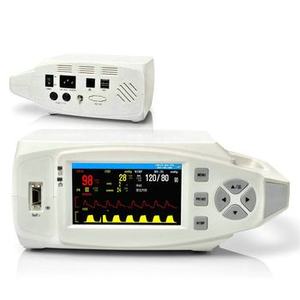 Moniteur de signes vitaux portable en plastique de 4,3 pouces, équipement de diagnostic vétérinaire, moniteur de tension artérielle, alimenté par batterie, CE - Product Image 1