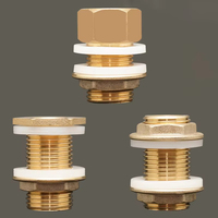 Raccord de réservoir d'eau en laiton 1/2" 1/4" avec joint en silicone, coude de raccordement pour tuyau en cuivre, adaptateur de tuyau d'irrigation de jardin