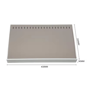 Plateaux de présentation de bijoux empilables de luxe, modernes et élégants, faits à la main, en cuir PU, pour colliers, bagues, boucles d'oreilles et bracelets - Product Image 4