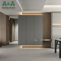 Meuble à chaussures d'entrée moderne en MDF de haute qualité, bois naturel noir, imperméable, durable, design ultra fin, capacité de 20 à 23 paires
