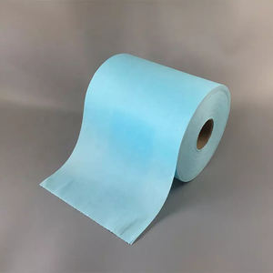 กระดาษเช็ดทำความสะอาดอุตสาหกรรมสีน้ำเงิน 55% เยื่อไม้ 45% โพลีเอสเตอร์ แบบม้วน สำหรับโรงงาน ผ้าเช็ดทำความสะอาดเซลลูโลส ผ้าเช็ดอเนกประสงค์ - Product Image 5