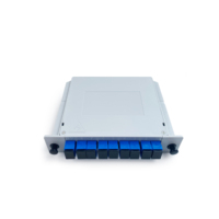Répartiteur SC UPC PLC 1*8, équipement de fibre optique avec prise en charge POE/GSM/TCP/GPRS pour les réseaux de télécommunication, fibre domestique