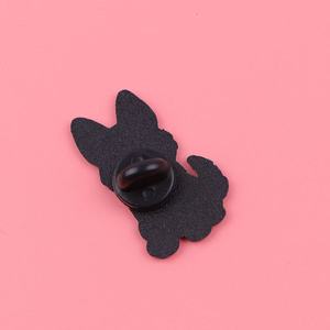 Broche en alliage de zinc émaillé, motif chien <span class=keywords><strong>bouledogue</strong></span> mignon et caniche, célèbre dans le monde entier, épinglette de revers, bijoux animaliers pour les amoureux des animaux, cadeaux de remise de diplôme - Product Image 4