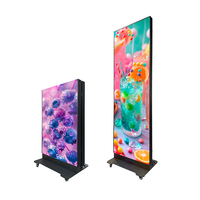Afficheur LED pliable, signalétique numérique portable, écran LED pour la publicité en détail