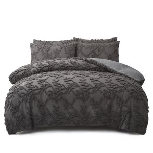 Ensemble de couette tuftée 7 pièces Shabby <span class=keywords><strong>Chic</strong></span> Boho Plaid Style couette et ensemble de draps ensemble de <span class=keywords><strong>lit</strong></span> texturé Pom Pom - Product Image 2