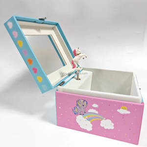 Boîte à musique personnalisée avec <span class=keywords><strong>ballerine</strong></span> sur carrousel pour cadeau <span class=keywords><strong>d</strong></span>'anniversaire et boîte à musique en carton, jouets musicaux, boîte à bijoux - Product Image 1