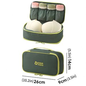 Sac de rangement pour sous-vêtements grande capacité, sac de rangement pour soutien-gorge de voyage, sac de rangement multifonctionnel 3-en-1 pour sous-vêtements et chaussettes - Product Image 2