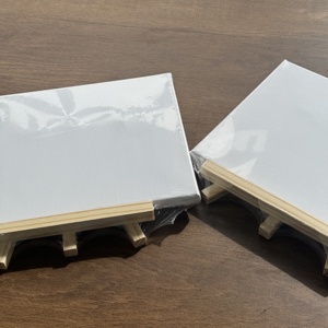 Juego de 16 caballetes de madera acrílica con 2 pinceles, <span class=keywords><strong>12</strong></span> tableros de lienzo, Kit de pintura artística para niños y adultos para fiestas de pintura - Product Image 6