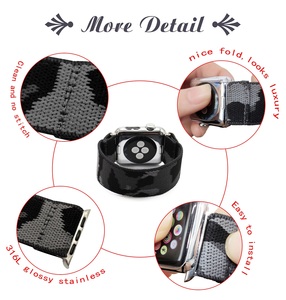 Estampado de leopardo de oro de Nylon elástico de punto Solo lazo correa de reloj <span class=keywords><strong>Apple</strong></span> <span class=keywords><strong>Watch</strong></span> banda <span class=keywords><strong>Apple</strong></span> <span class=keywords><strong>Watch</strong></span> <span class=keywords><strong>Serie</strong></span> <span class=keywords><strong>6</strong></span> - Product Image 6