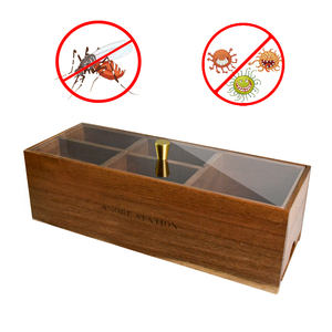 Bandeja de aperitivos para fiestas, caja de almacenamiento, bandeja para servir nueces y dulces, caja de madera para frutas secas - Product Image 3