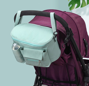 Bolso organizador <span class=keywords><strong>de</strong></span> viaje para cochecito <span class=keywords><strong>de</strong></span> bebé, organizador <span class=keywords><strong>de</strong></span> pañales, bolso <span class=keywords><strong>de</strong></span> lona para cochecito - Product Image 2