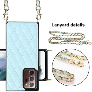 Collana di modo della cassa del telefono con la cordicella per <span class=keywords><strong>samsung</strong></span> s20 <span class=keywords><strong>s21</strong></span> cavo della cinghia della catena della copertura del cuoio per <span class=keywords><strong>samsung</strong></span> note 20 ultra - Product Image 4