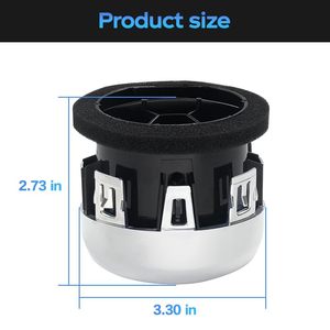 Rejilla de Ventilación de Aire Acondicionado FR3Z-19893-AC, Redonda, de ABS, Fácil de Instalar, para Mustang 2.3T 2015-2023, Unidad Frontal del Tablero - Product Image 2