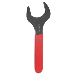 Clé à molette simple métrique Uxcell 21mm-58mm, angle décalé de 15 degrés, clé en U à tête <span class=keywords><strong>plate</strong></span>, noircie, pour réparation automobile - Product Image 1