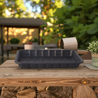Plateau inférieur dégradable jetable durable de bagasse pour l'emballage de fruits de légumes de viande-Supermarché et accessoire de fête