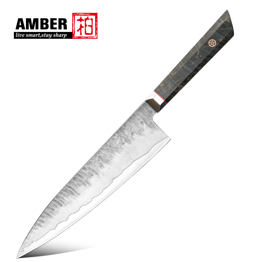 cuchillo de chef beige gris de 8"