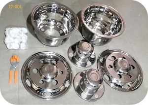Tapacubos de cubierta de rueda de acero inoxidable 17,5 China304 mayorista para <span class=keywords><strong>autobús</strong></span> de camión Light175 suministro de existencias de alta calidad - Product Image 3