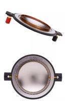 Diafragma de titanio plateado de 74.5mm, bobina de voz CCAW de 8 ohmios, reemplazo de controlador de altavoz de bocina, 100-300W, audio de alta fidelidad, de fábrica