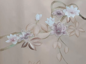 Papel Tapiz Chinoiserie, Papel Tapiz Bordado a Mano, Papel Tapiz Pintado a Mano, <span class=keywords><strong>Pintura</strong></span> Mural de Lujo Chinoiserie con Bordado a Mano - Product Image 5