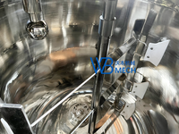 Cuve mélangeuse-agitateur homogénéisatrice à vapeur électrique en acier inoxydable durable pour cosmétiques et crèmes pour le visage