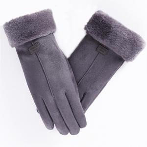 Lady Casual Touch Screen <b>Gloves</b> Winter Thick Plush Leather <b>Gloves</b> Winter <b>Warm</b> Skiing Outdoor Women <b>Gloves</b> - Product Image 4