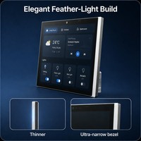 Panel de Control Inteligente para Hogar de 10.1 Pulgadas con Android 15 RK3566, Montaje en Pared, Pantalla Táctil POE, Tablet HMI con Red Ethernet RS485