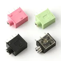 Conector de Audio Hembra de 3.5mm, 6 Pines, Conector Mono para Auriculares de 3.5, Montaje en PCB