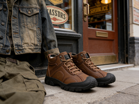 Bottes d'hiver chaudes pour hommes, doublées de fourrure, avec tige en PU, semelle intermédiaire en EVA et semelle extérieure en plastique, chaussures de sport décontractées pour l'extérieur