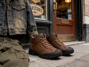 Stivali Invernali da <span class=keywords><strong>Uomo</strong></span> <span class=keywords><strong>con</strong></span> Pelliccia alla Caviglia, Tomaia in PU, Suola Intermedia in EVA, Scarpe Casual per Sport all'Aperto - Product Image 3