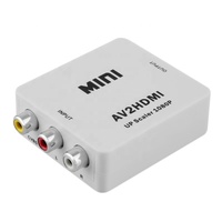 Adaptateur convertisseur vidéo Xput RCA vers HDMI, mini entrée AV vers sortie HDMI, cordon de transfert de signal, prend en charge l'affichage HD