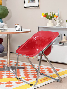 Silla Plegable Moderna para Restaurante, Uso Comercial, Metal y Plástico, Diseño Minimalista, Ahorra Espacio, Resistente y Fuerte, para Comedor y Exteriores - Product Image 6