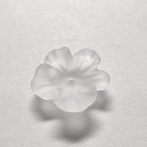 F19 10mm Piedra Preciosa Suelta de Cuarzo Natural Blanco Esmerilado con Tallado Floral Multitamaño Hecho a Mano para Diseño - Product Image 2
