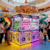Machine de jeu à griffes de grue Riteng, avec lecteur de cartes et accepteur de billets, pour mini-jouets, en acier, pour présentoir de comptoir et casier à prix