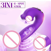 Dropshipping 3-in-1 Realistischer Zungen-Vibrator für Klitoris-Stimulation und G-Punkt-Orgasmus Dildo für Frauen