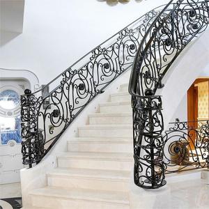 Escaleras Curvas Modernas de Mármol para Interiores DB, Escaleras de Hierro Forjado en Espiral, Escaleras de Arco - Product Image 3