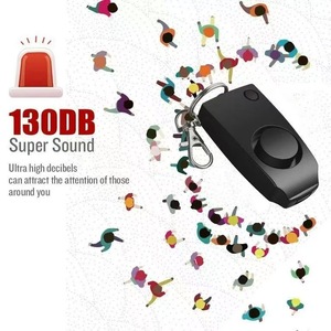Dispositivo de autodefensa con alarma antilobo para mujer, llavero de luz LED de modo dual, alarma Personal para regalo de negocios promocional femenino - Product Image 1