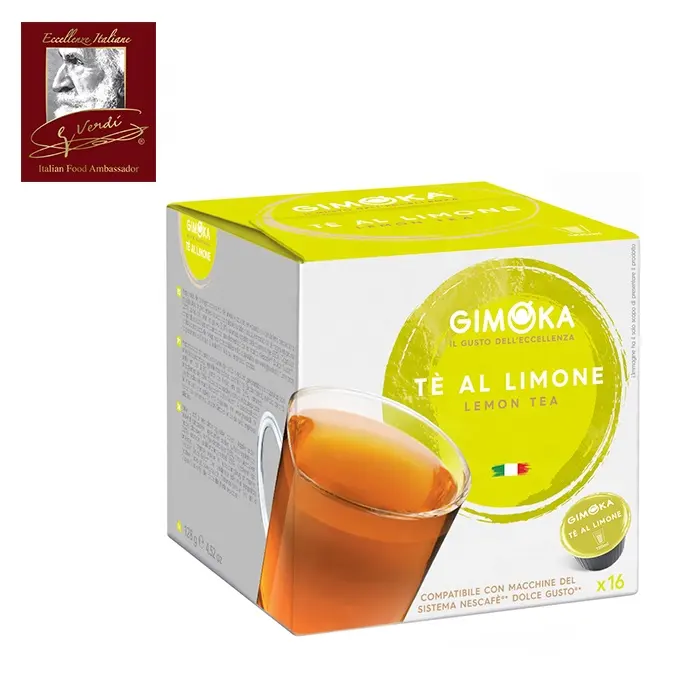 Capsules de thé au citron au citron, 16 capsules, nescafé, Dolce Gusto, Compatible giui severdi, sélection de café fabriqué en italie